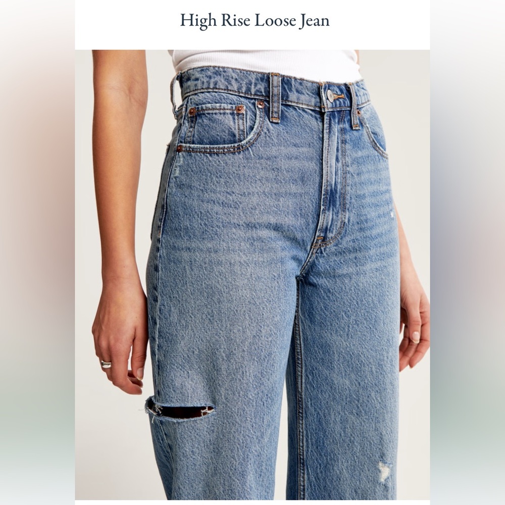 Abercrombie and Fitch jeans. High rise loose jeans